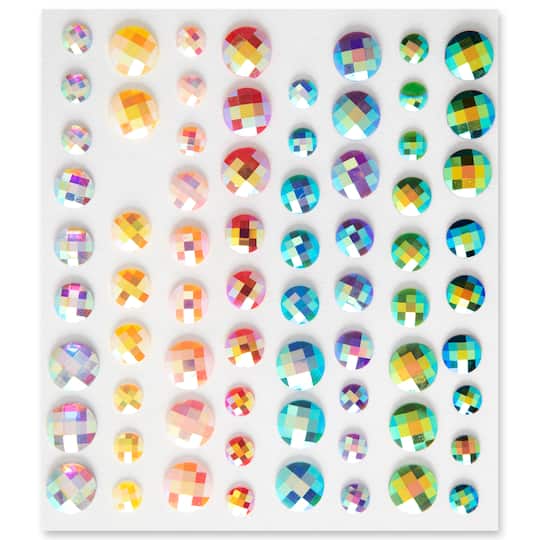 Michaels, Recollections™ Rhinestone Stickers, Iridescent Pastel Assortment – Category: Stickers